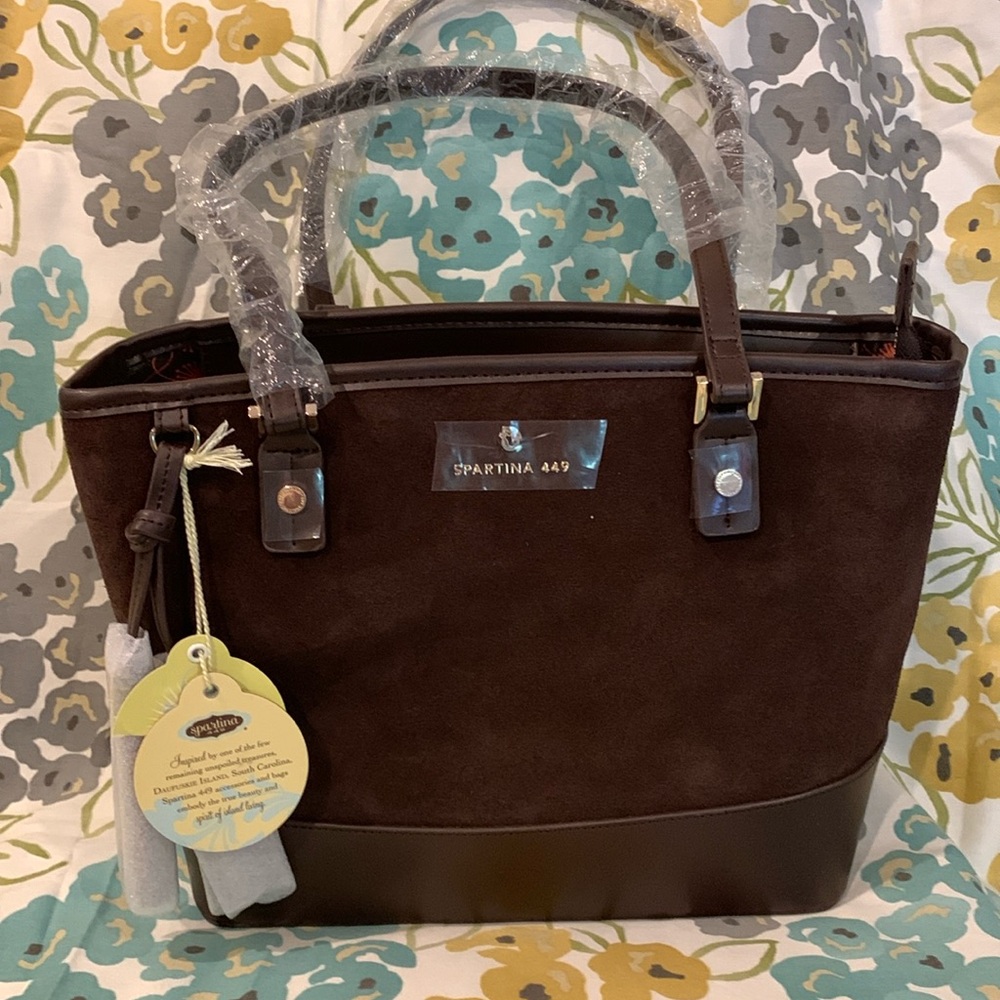 Spartina 449 Brown Suede Shoulder Bag